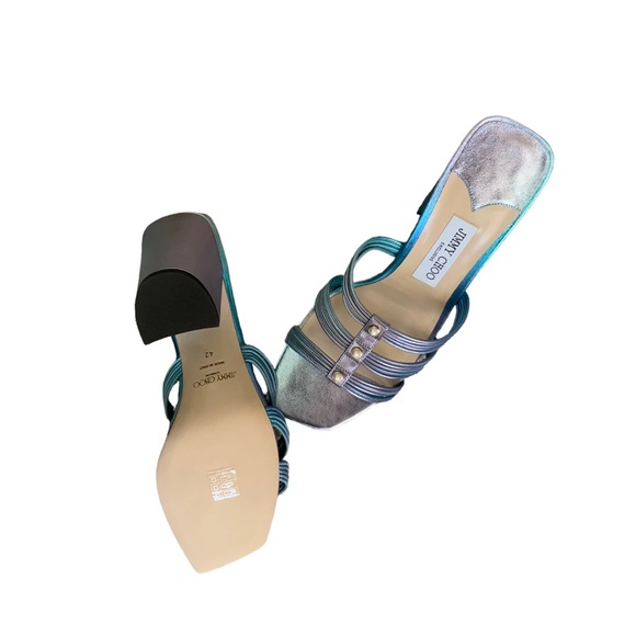 NIB Jimmy Choo Kayla Caged Mule Sandal Heels Size 42 $850